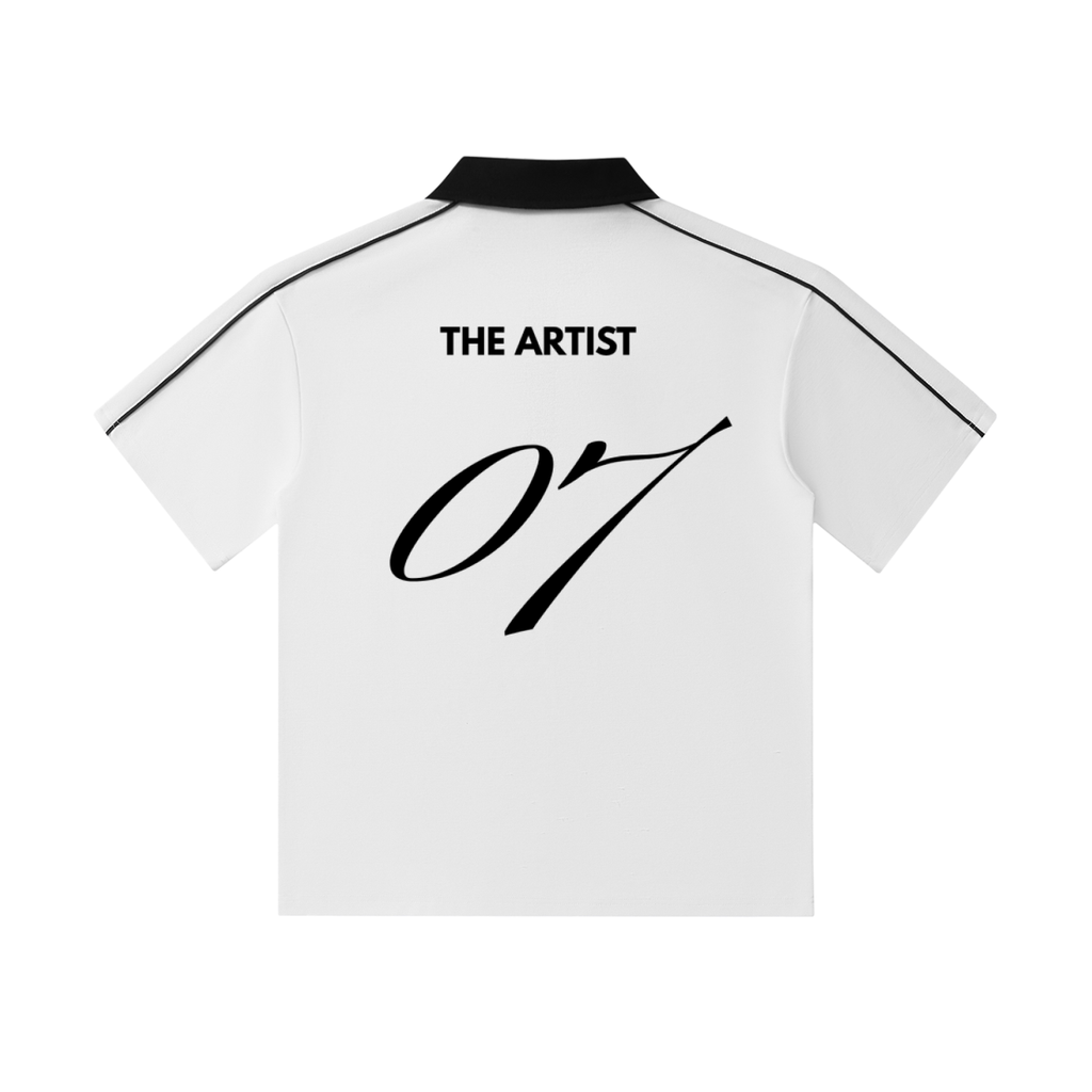 The Artist 07 Contrast Collar Short-Sleeve Polo Shirt