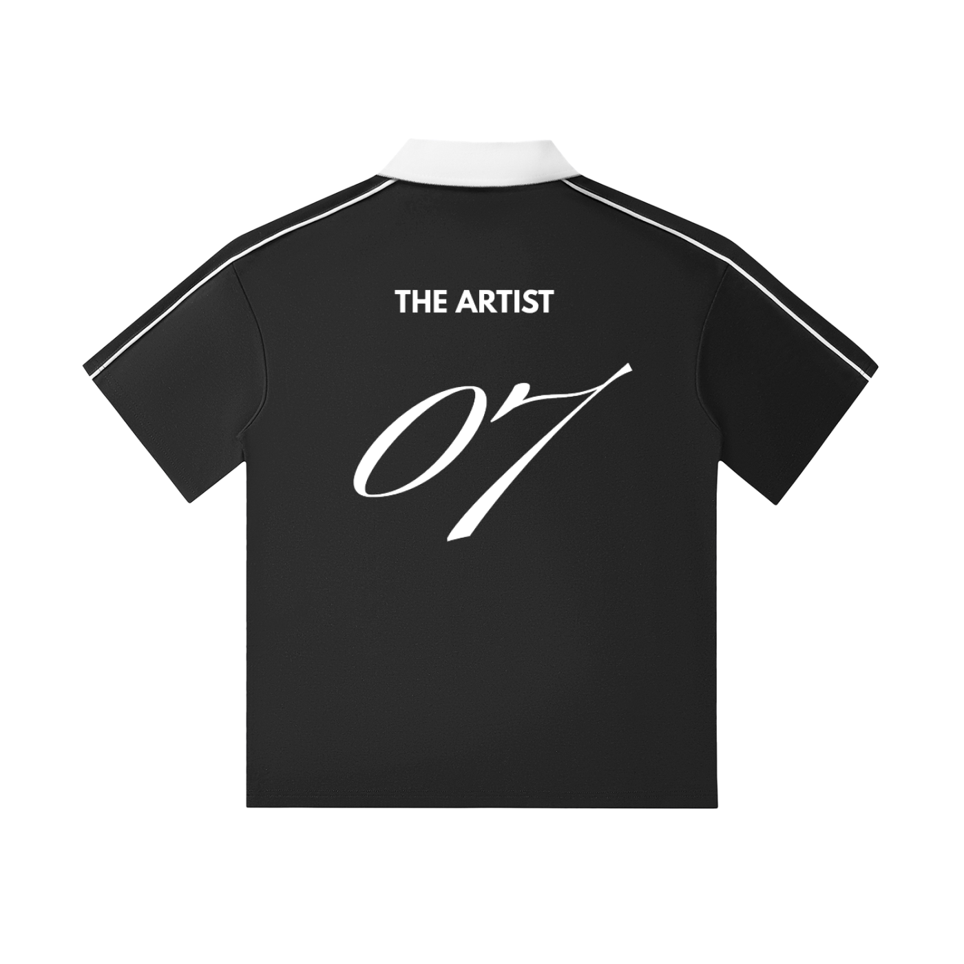 The Artist 07 Contrast Collar Short-Sleeve Polo Shirt