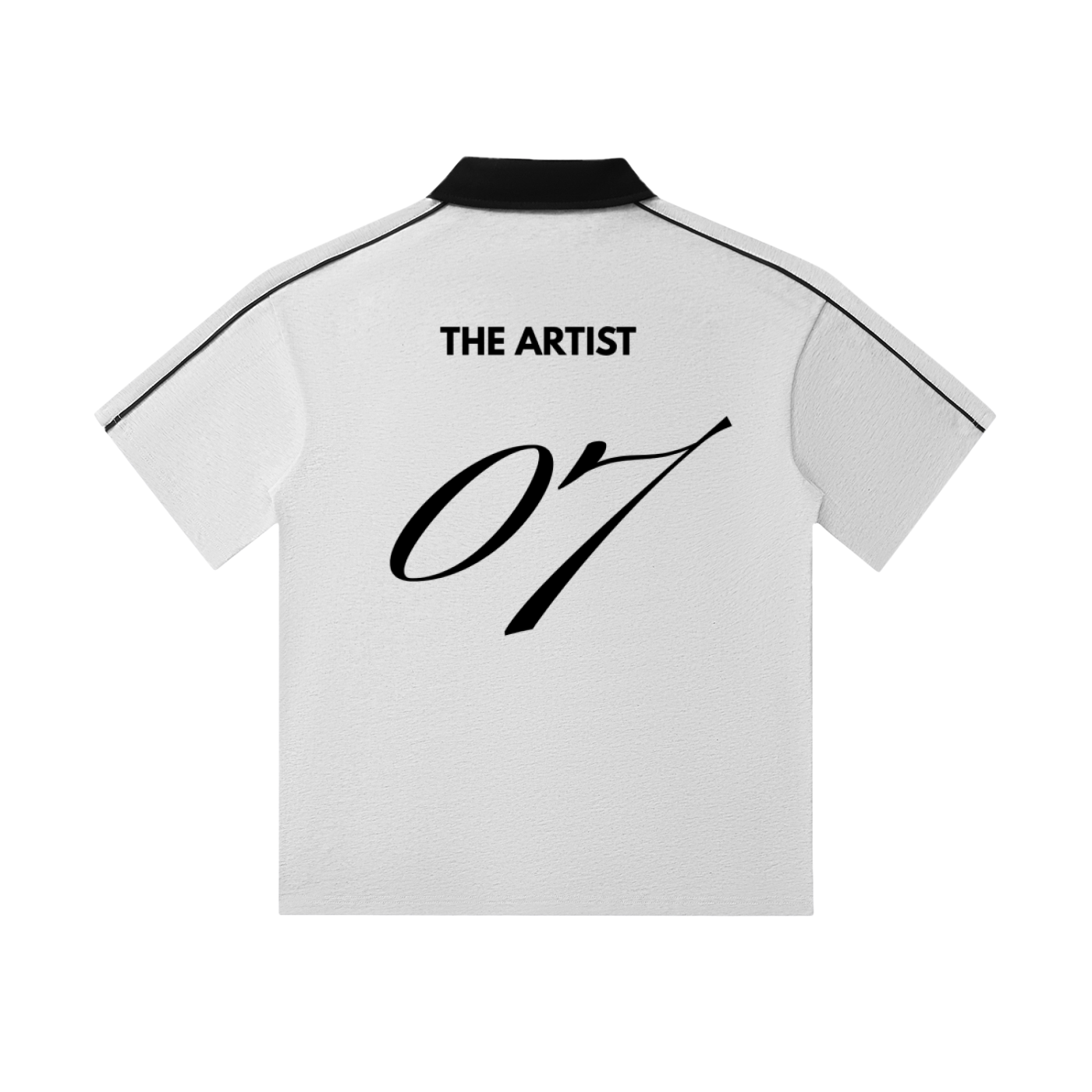 The Artist 07 Contrast Collar Short-Sleeve Polo Shirt