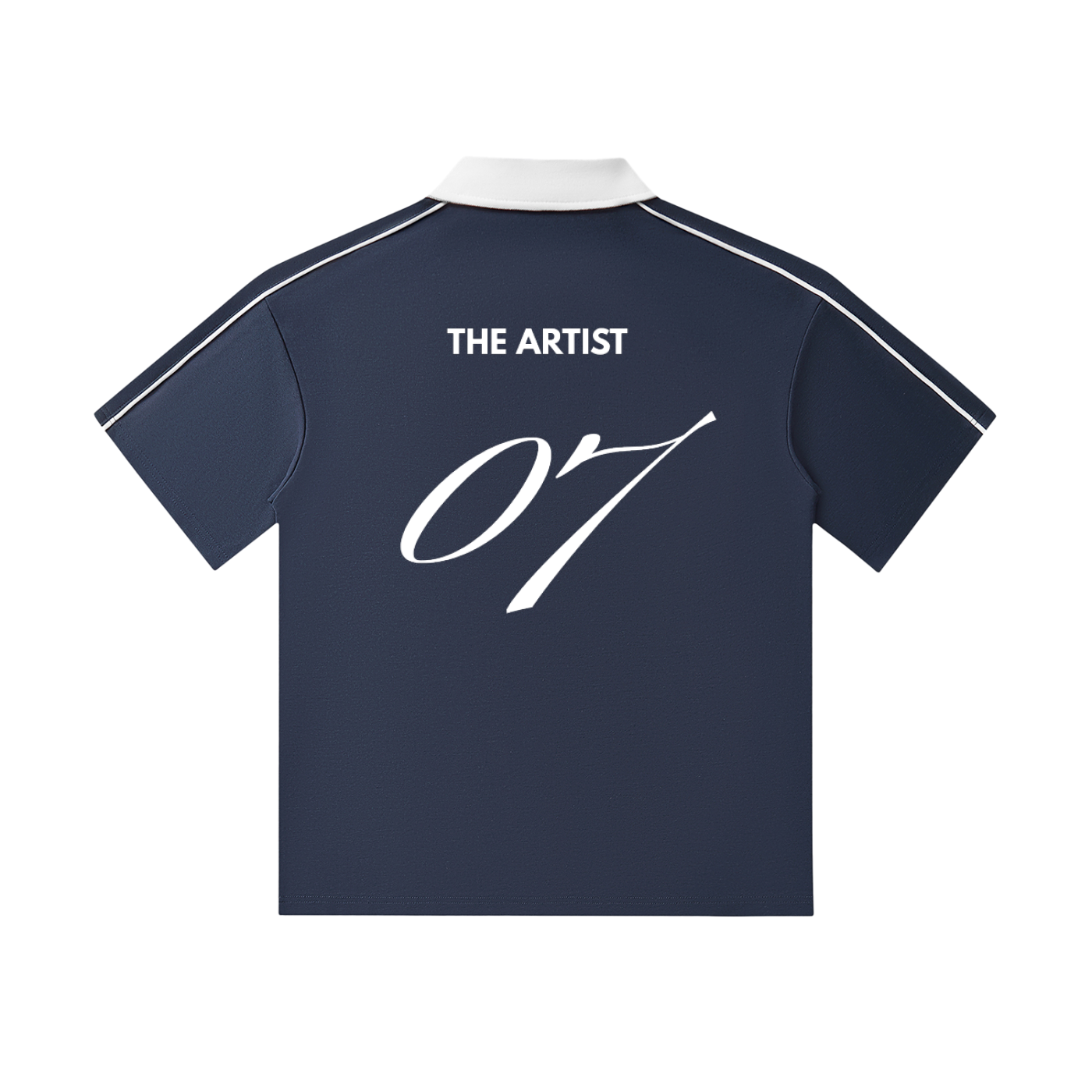 The Artist 07 Contrast Collar Short-Sleeve Polo Shirt