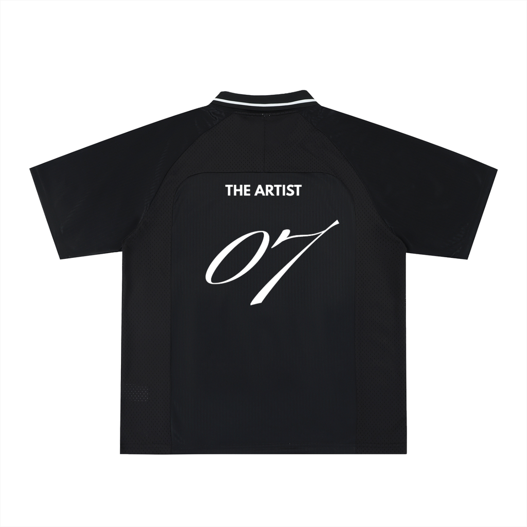 The Artist 07 Striped V-Neck Soccer Jersey