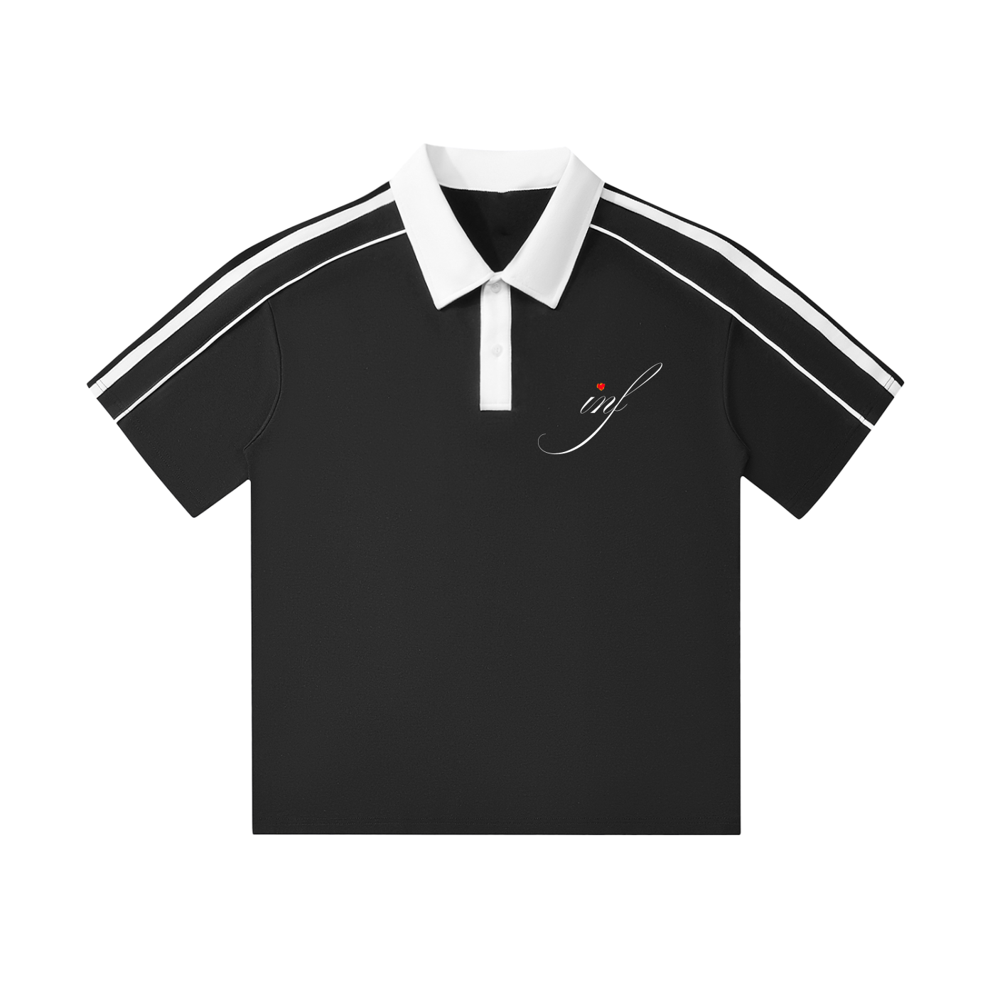 The Artist 07 Contrast Collar Short-Sleeve Polo Shirt