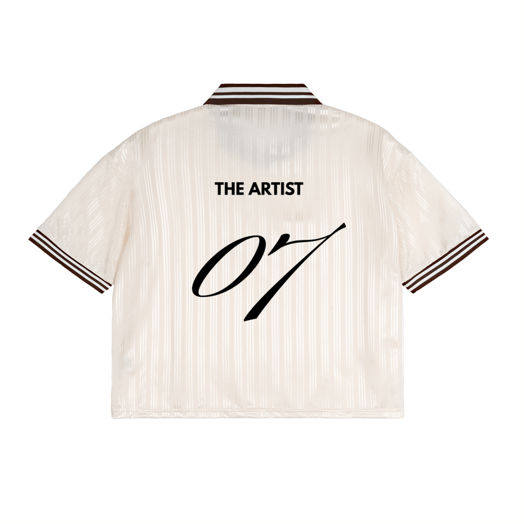 The Artist 07 Contrast Stripes Polo Collar T-Shirt