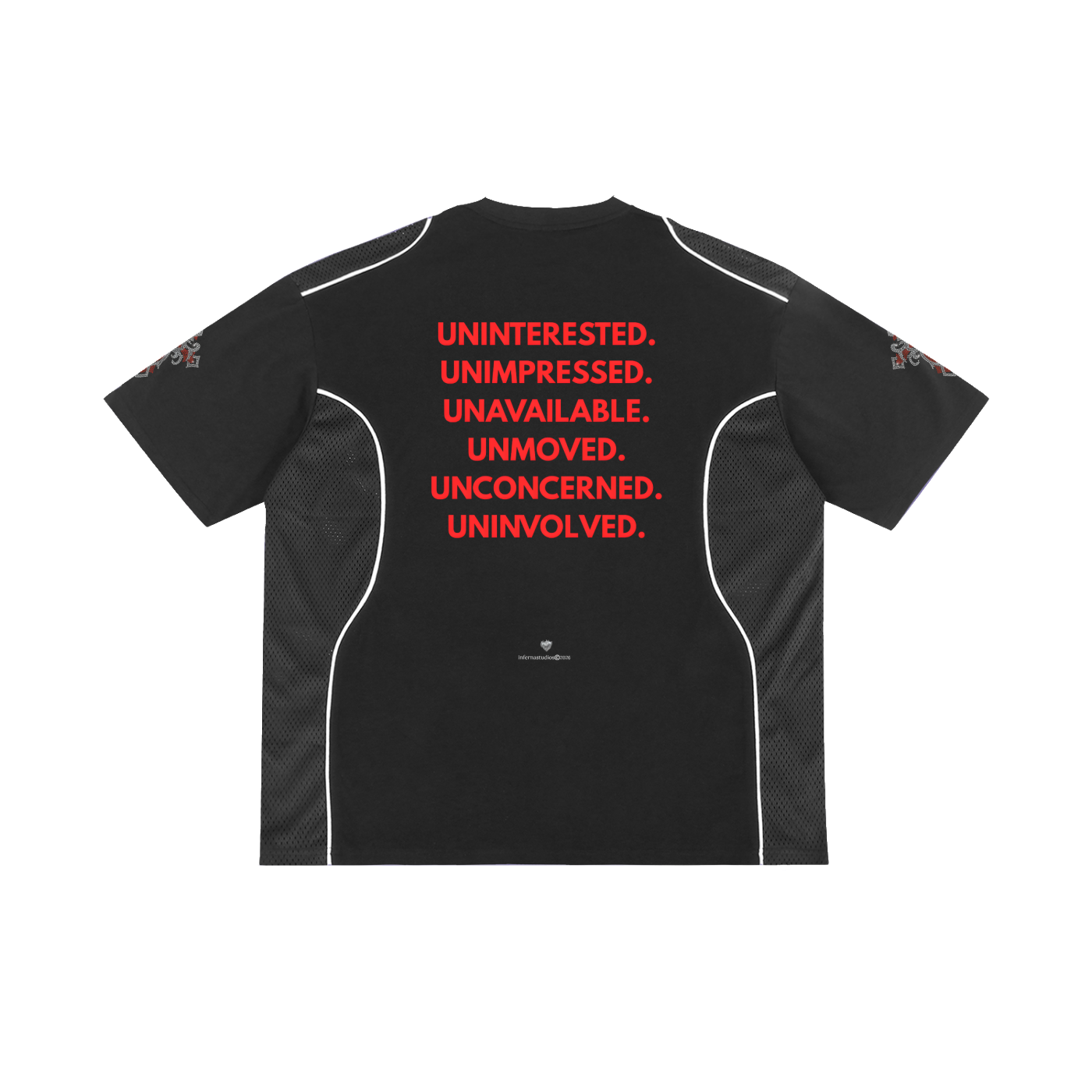 Only Do Shit You Believe Contrast Piped Panel T-Shirt