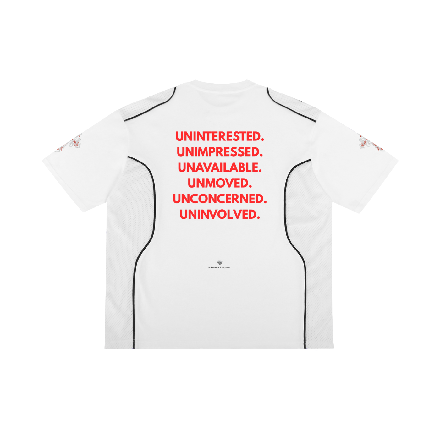 Only Do Shit You Believe Contrast Piped Panel T-Shirt