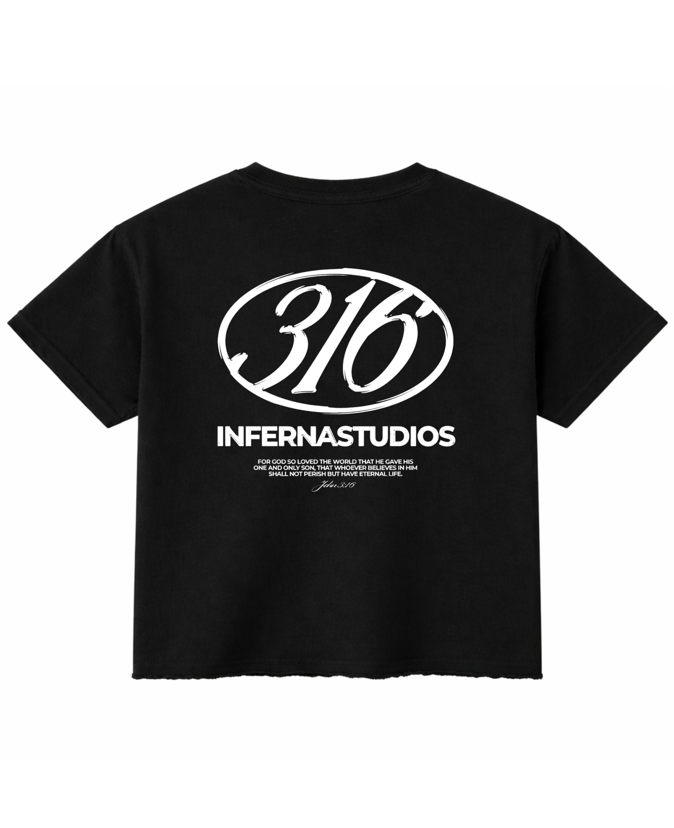 Black Boxy Fit T-shirt Back Design
