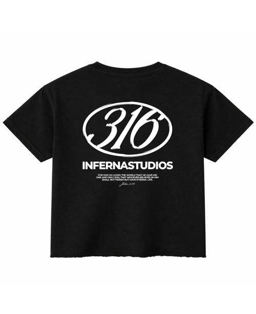 Black Boxy Fit T-shirt Back Design