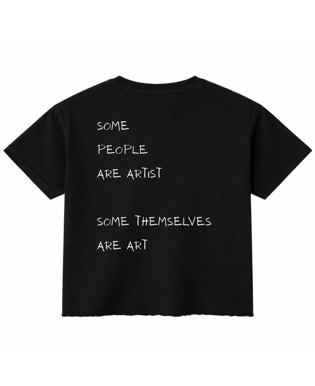 Black Boxy Fit T-shirt Back Design