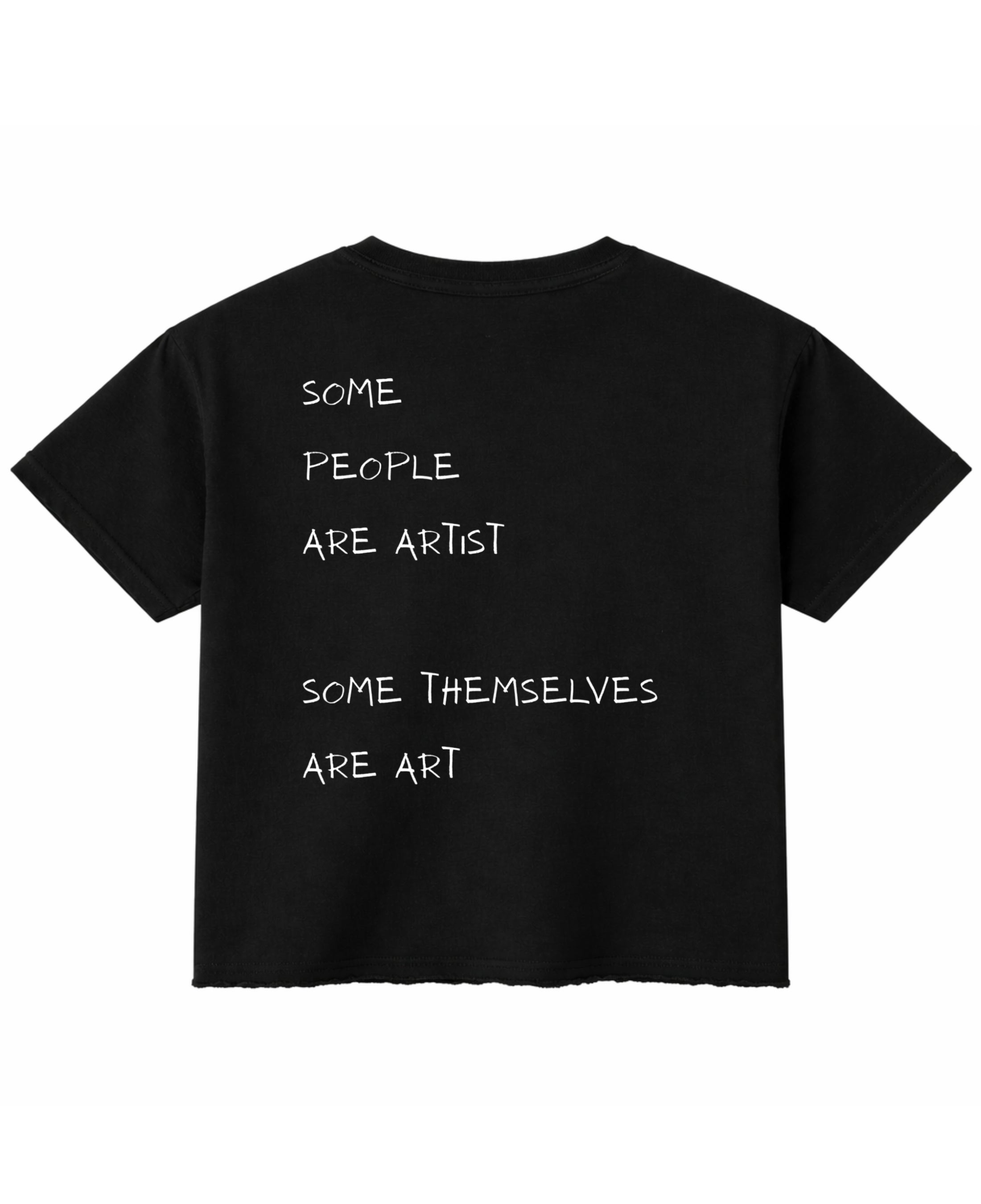 Black Boxy Fit T-shirt Back Design