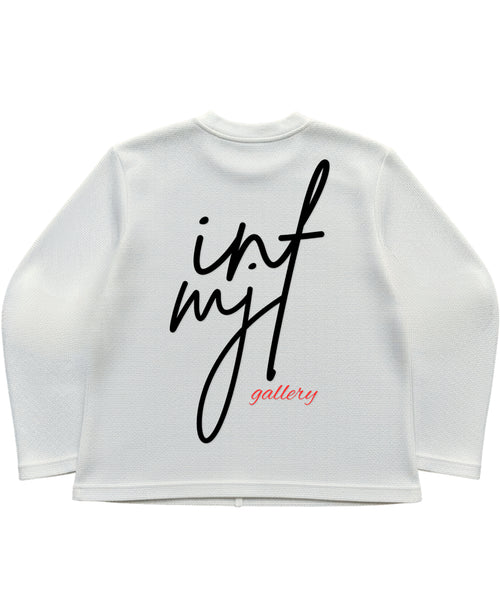 Off-white waffle knit oversized full-sleeve Back Design
