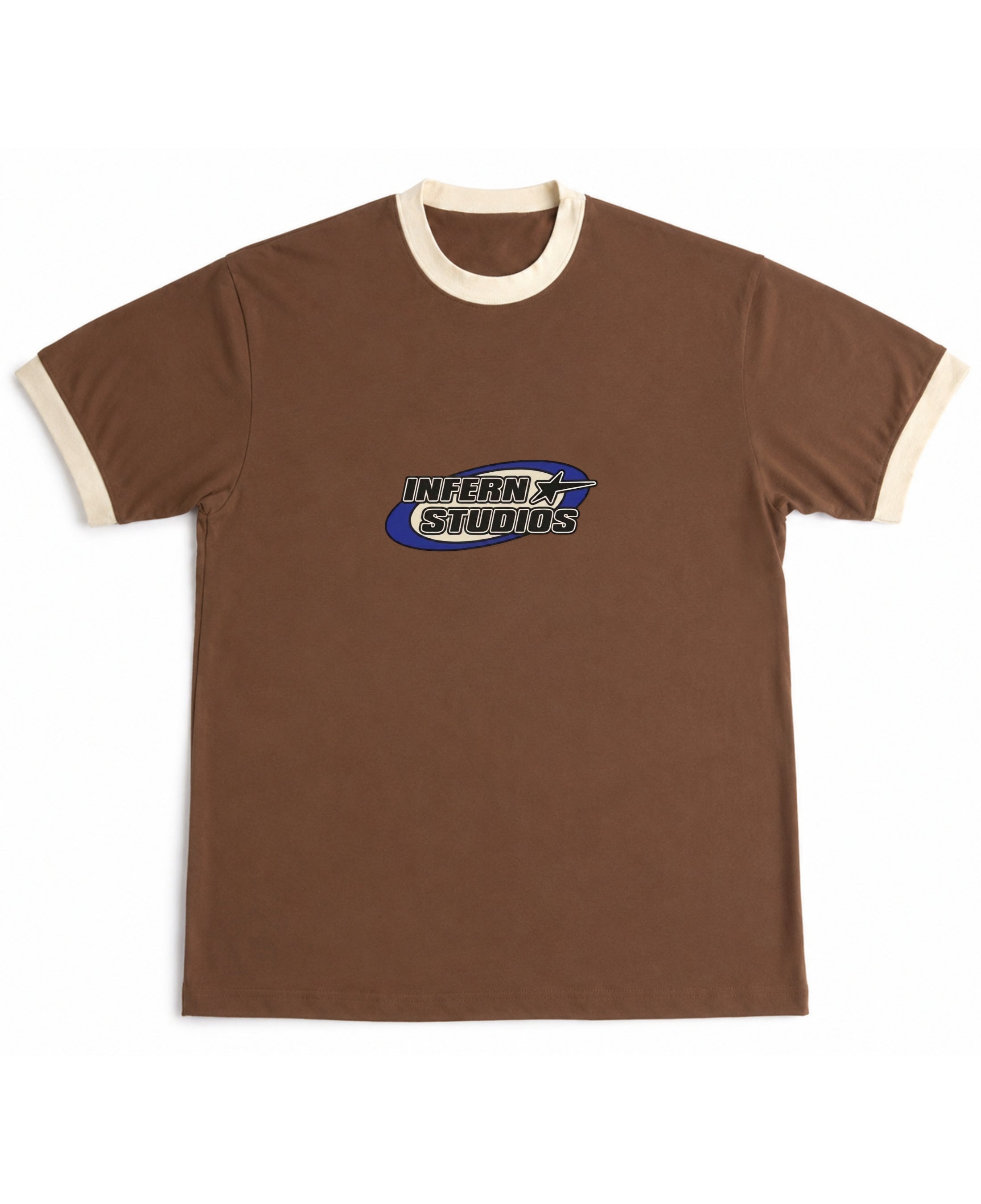 Mousse & Cream Ringer tee Front Design