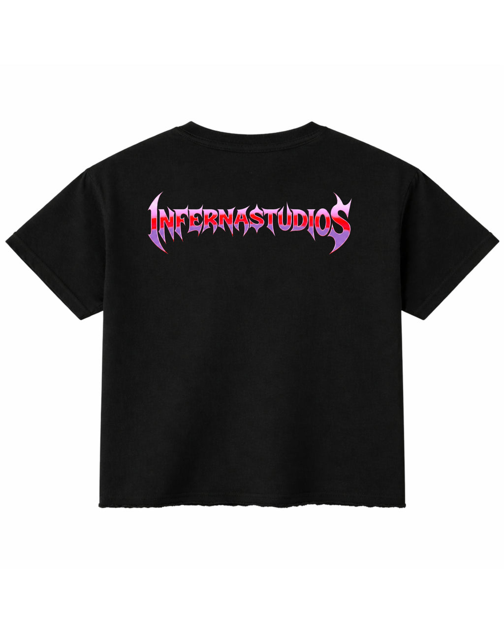 Black Boxy Fit T-shirt Back Design
