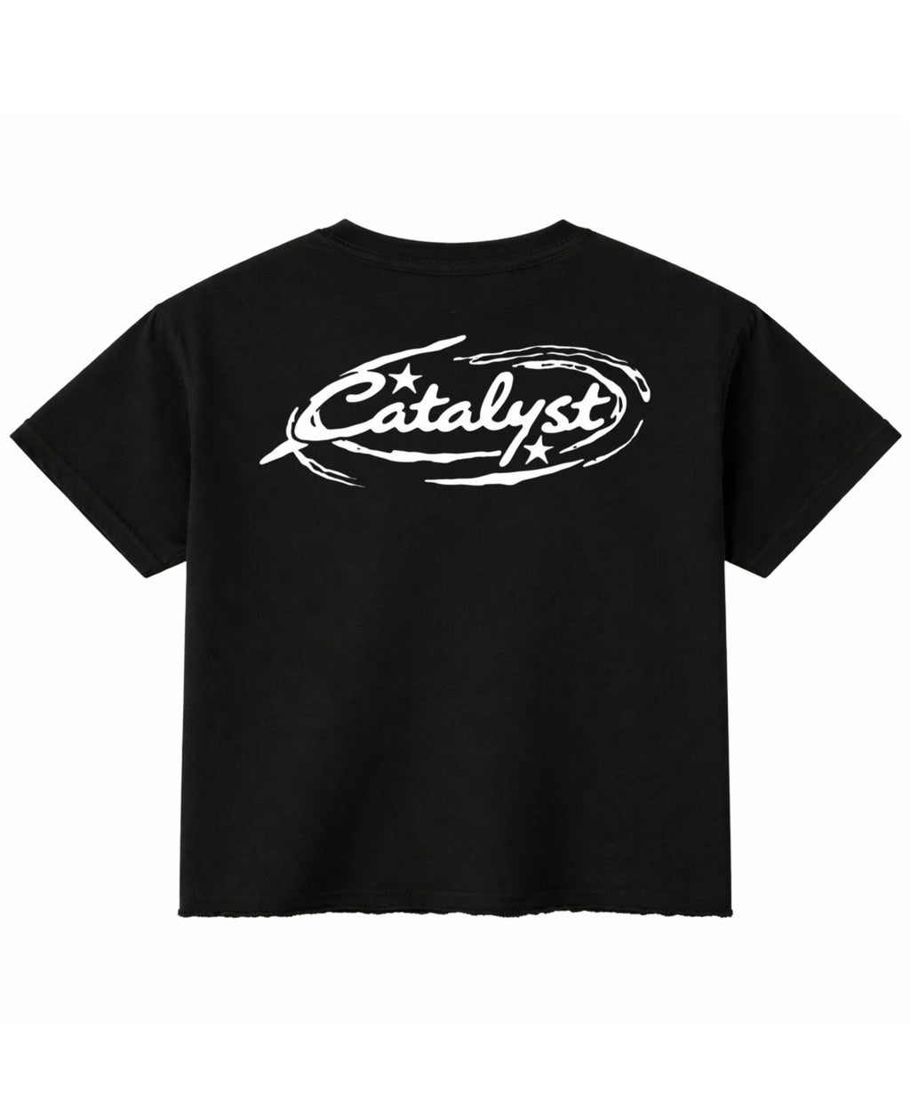 Black Boxy Fit T-shirt Back Design