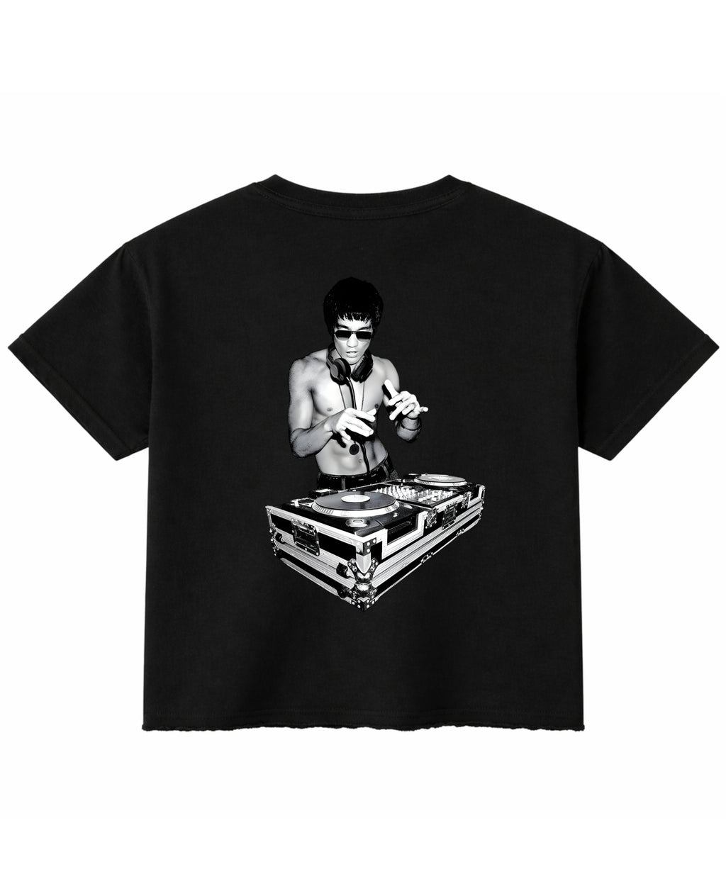 Black Boxy Fit T-shirt Back Design