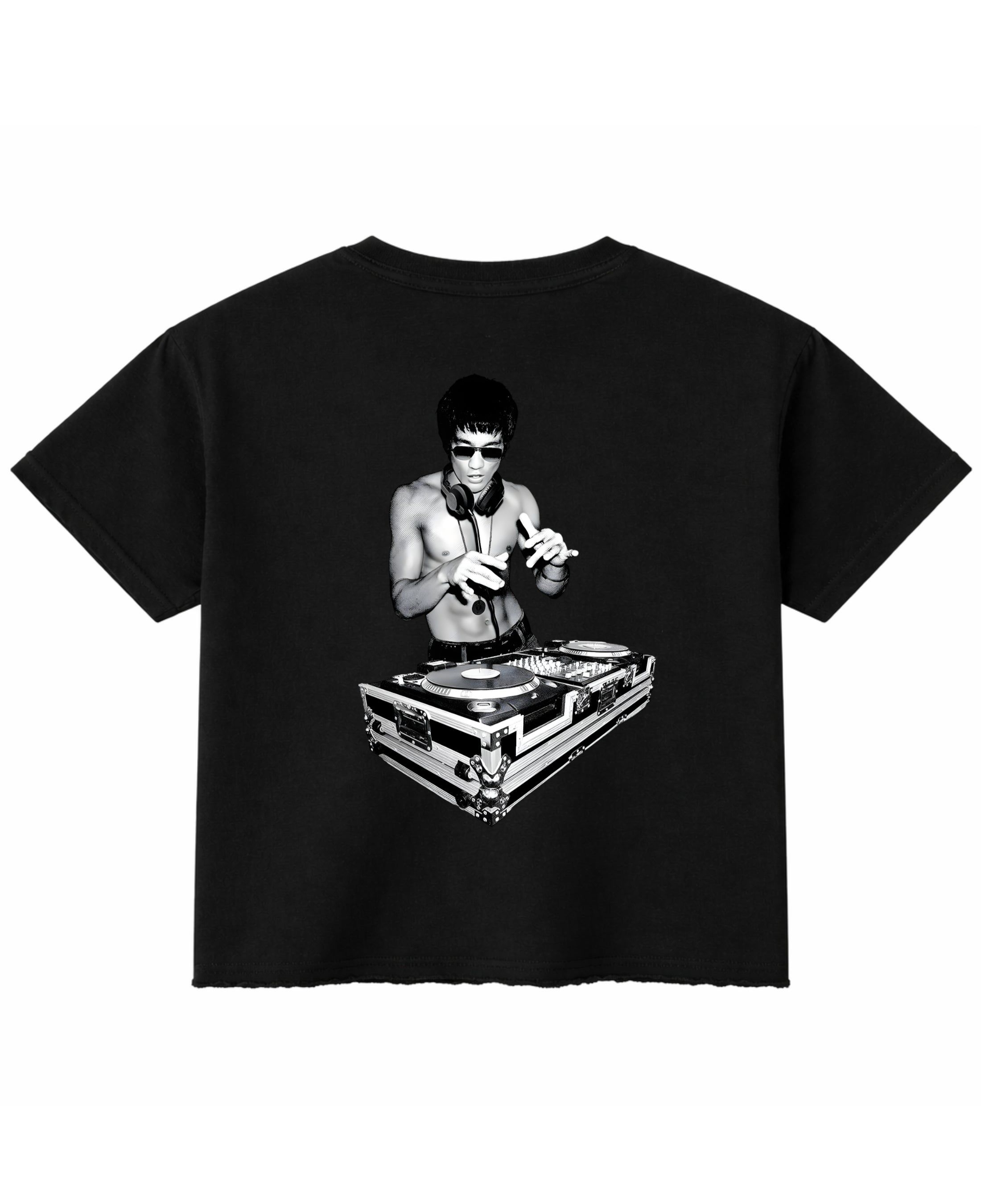 Black Boxy Fit T-shirt Back Design