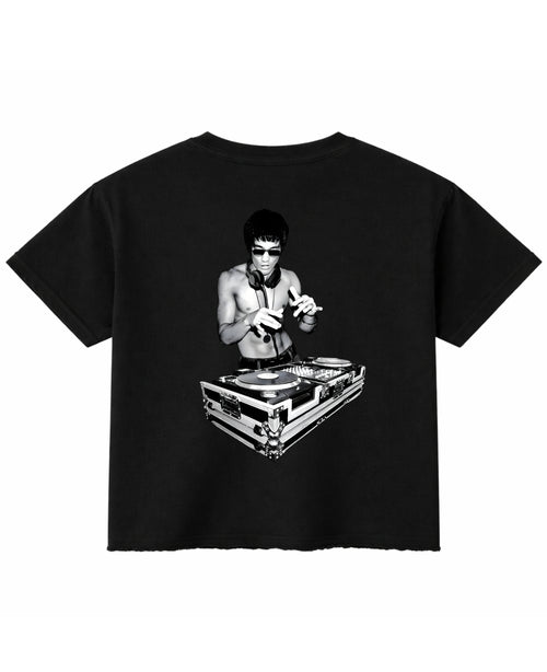 Black Boxy Fit T-shirt Back Design