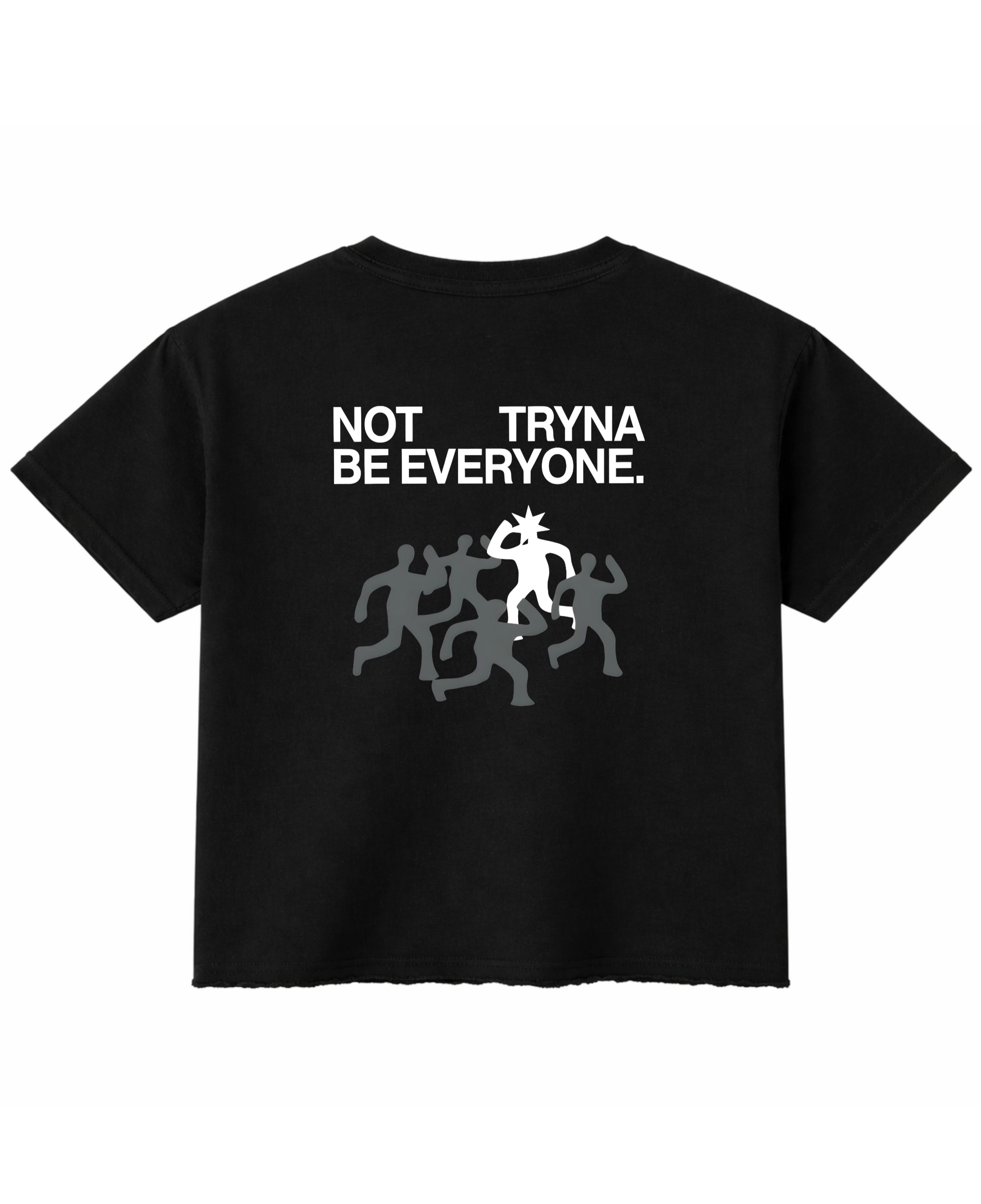 Black Boxy Fit T-shirt Back Design