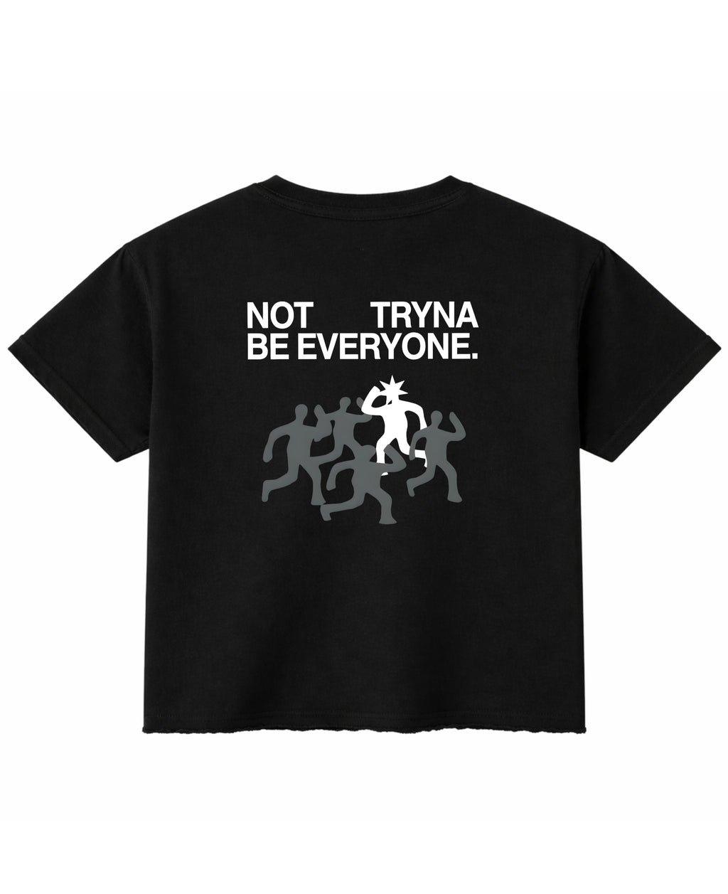 Black Boxy Fit T-shirt Back Design