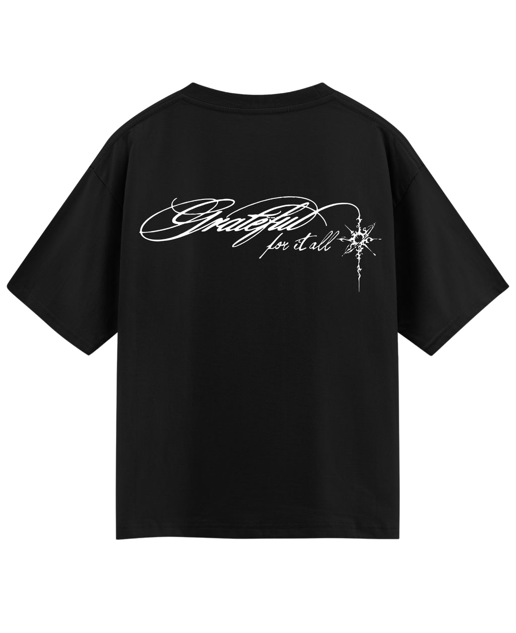 Black Oversized T-shirt Back Design