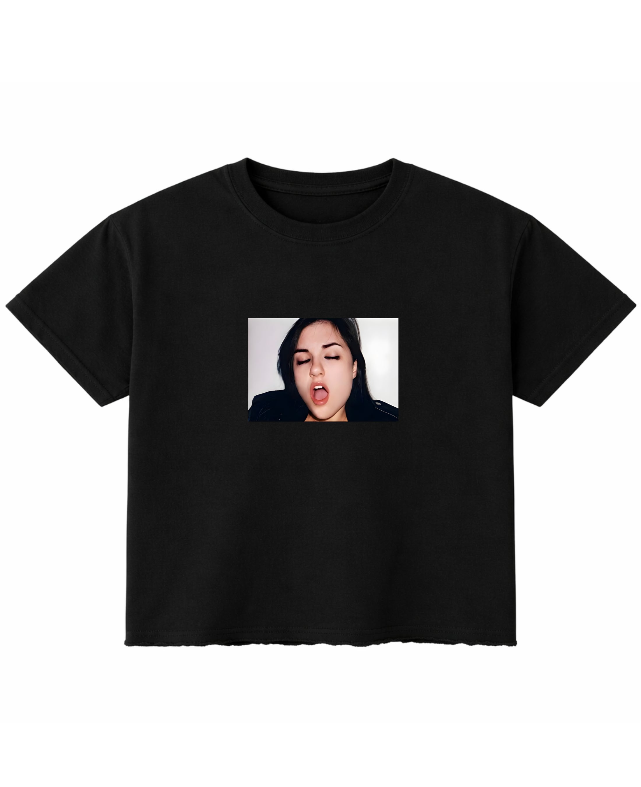 Black Boxy Fit T-shirt Front Design
