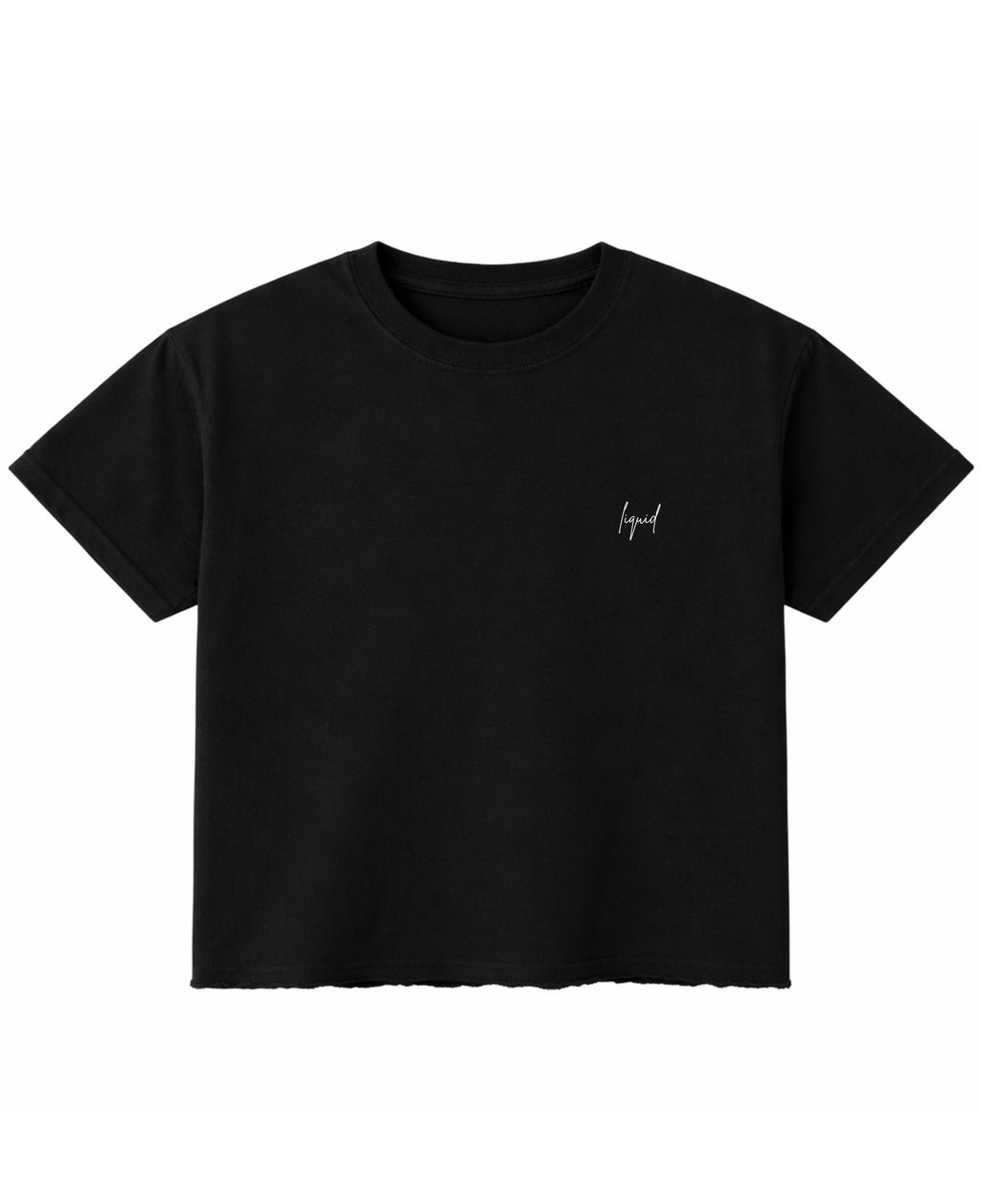 Black Boxy Fit T-shirt Front Design