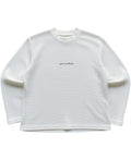 Off-white waffle knit oversized full-sleeve Front Design