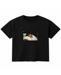 Black Boxy Fit T-shirt Front Design