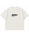 Off-white waffle boxy fit Front Design
