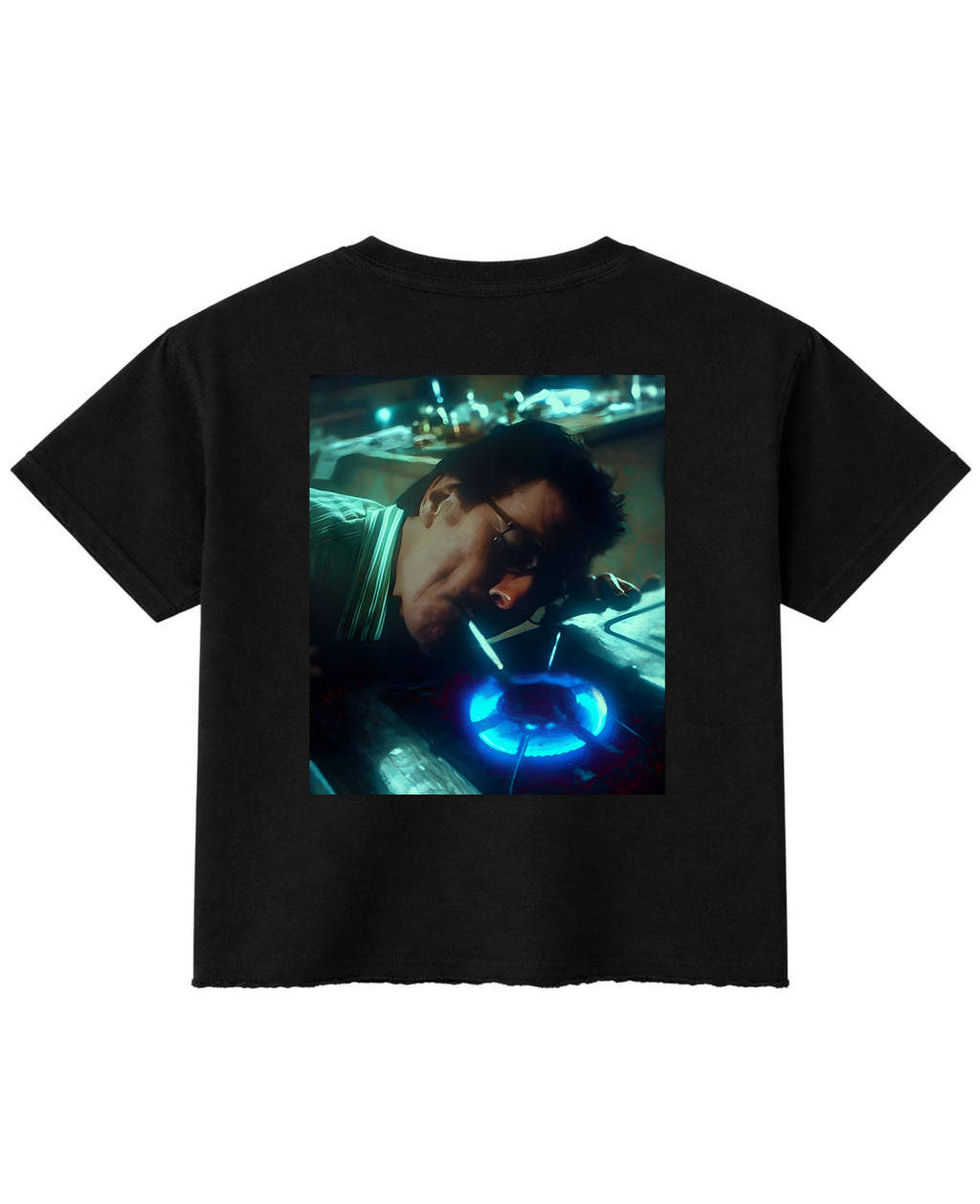 Black Boxy Fit T-shirt Back Design