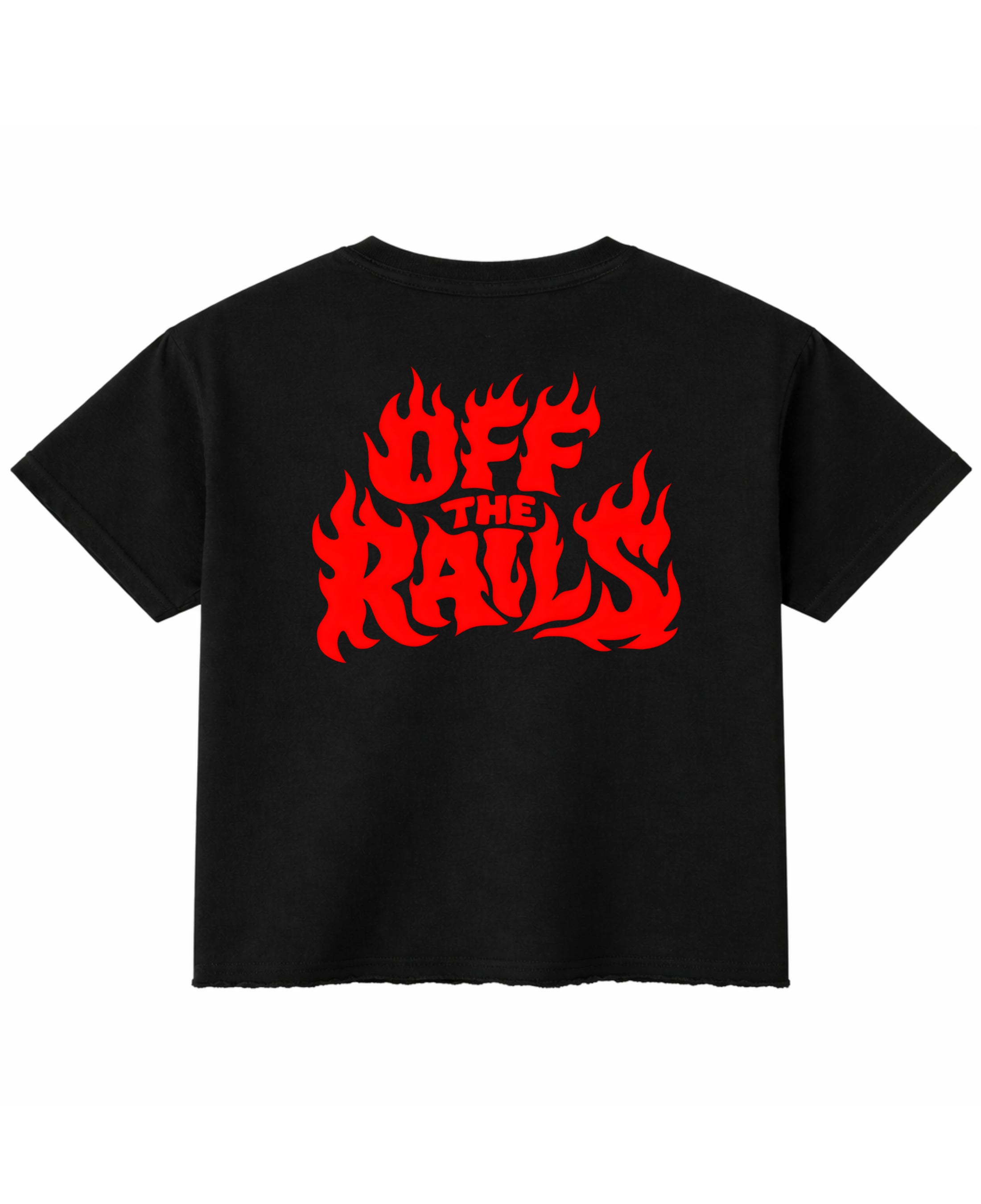 Black Boxy Fit T-shirt Back Design