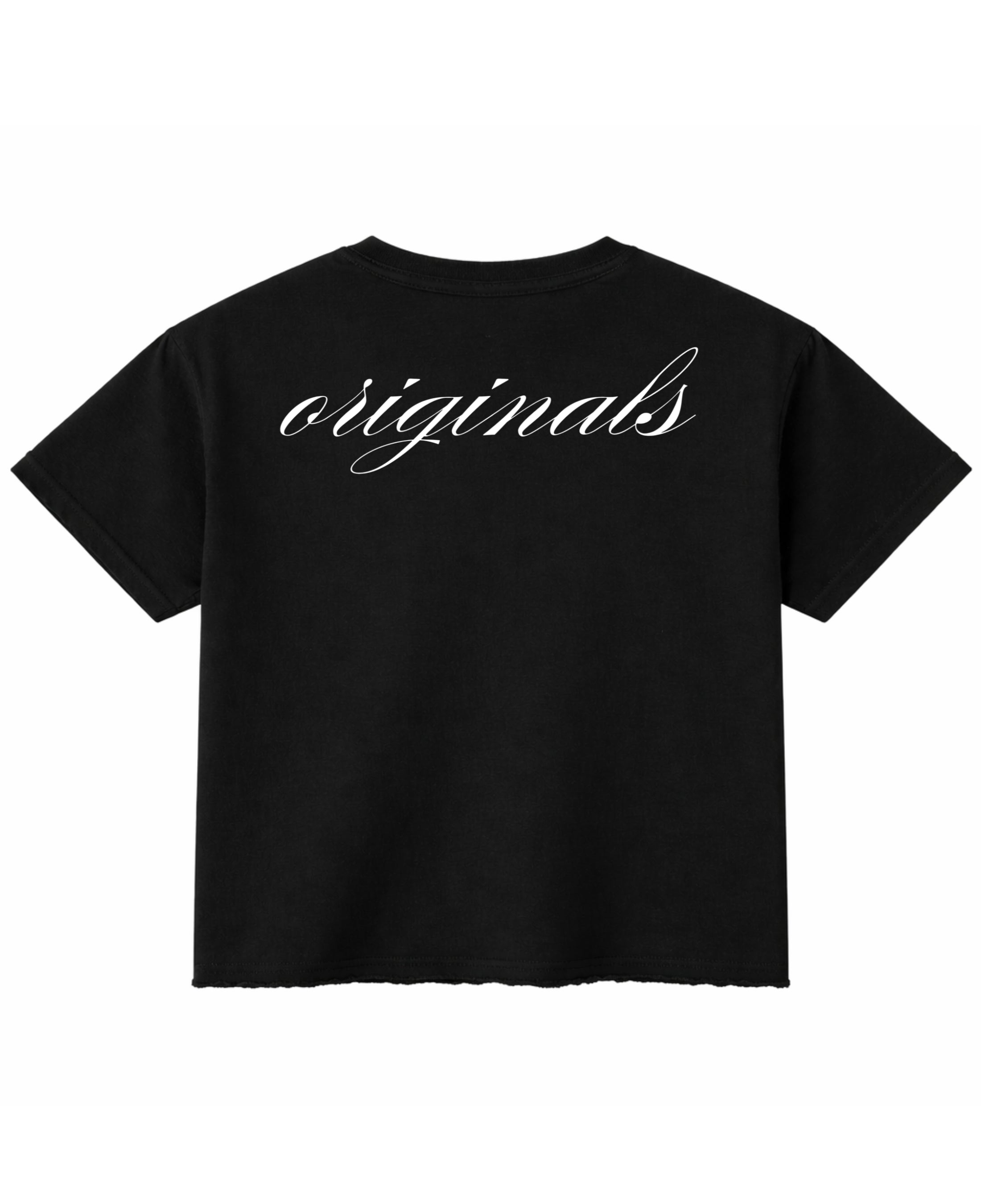 Black Boxy Fit T-shirt Back Design