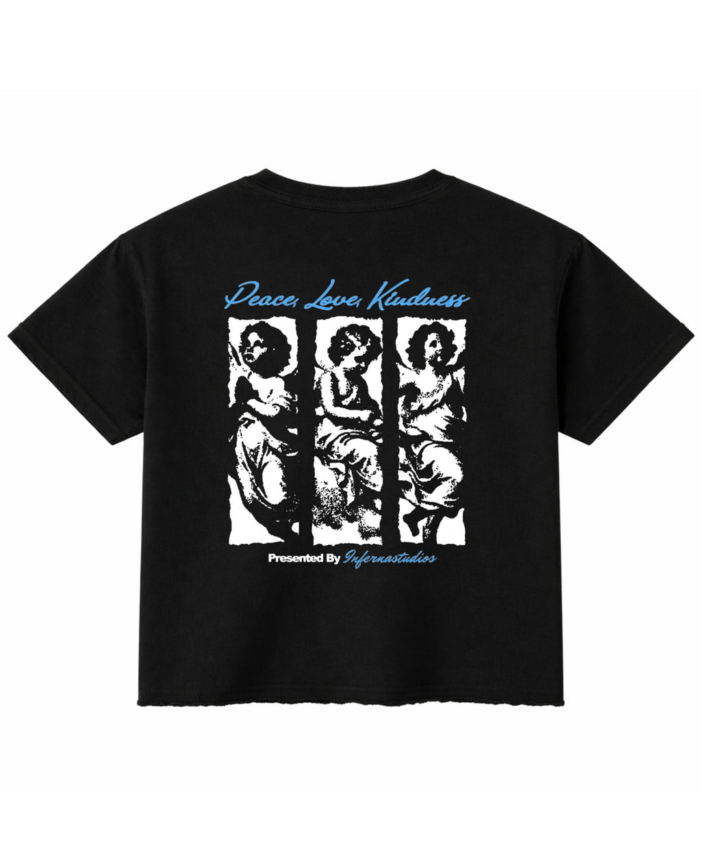Black Boxy Fit T-shirt Back Design
