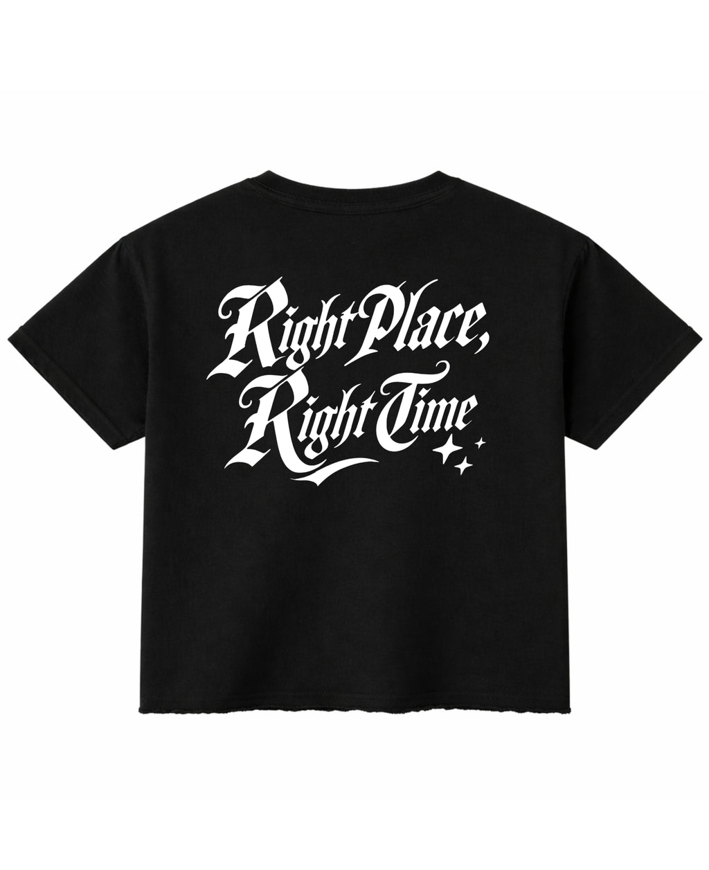 Black Boxy Fit T-shirt Back Design