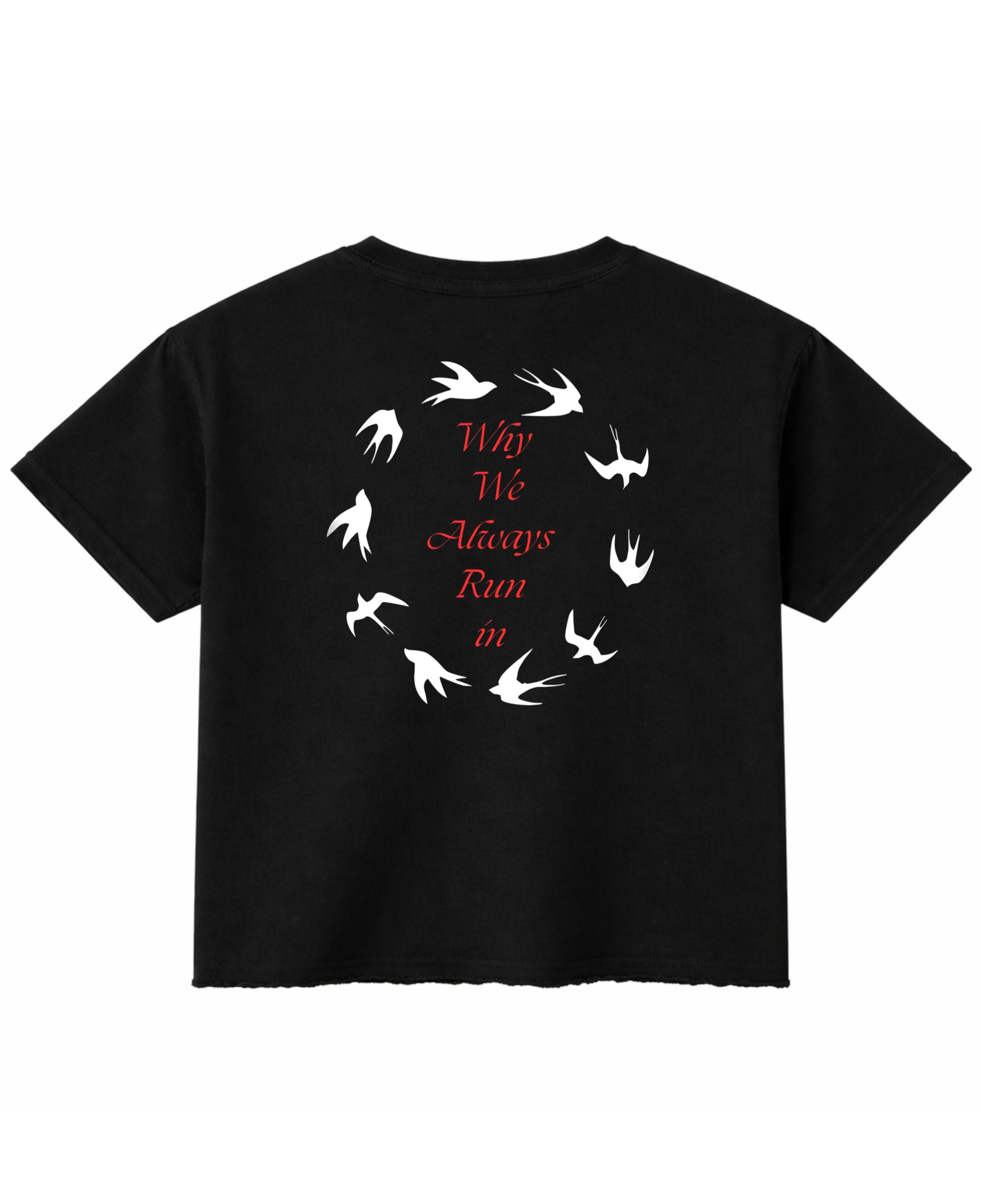 Black Boxy Fit T-shirt Back Design