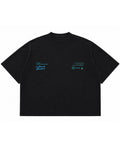Graphite Boxy Slub tee Front Design