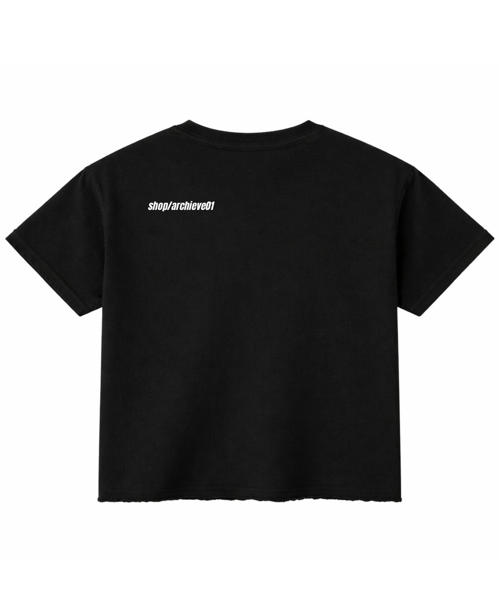 Black Boxy Fit T-shirt Back Design