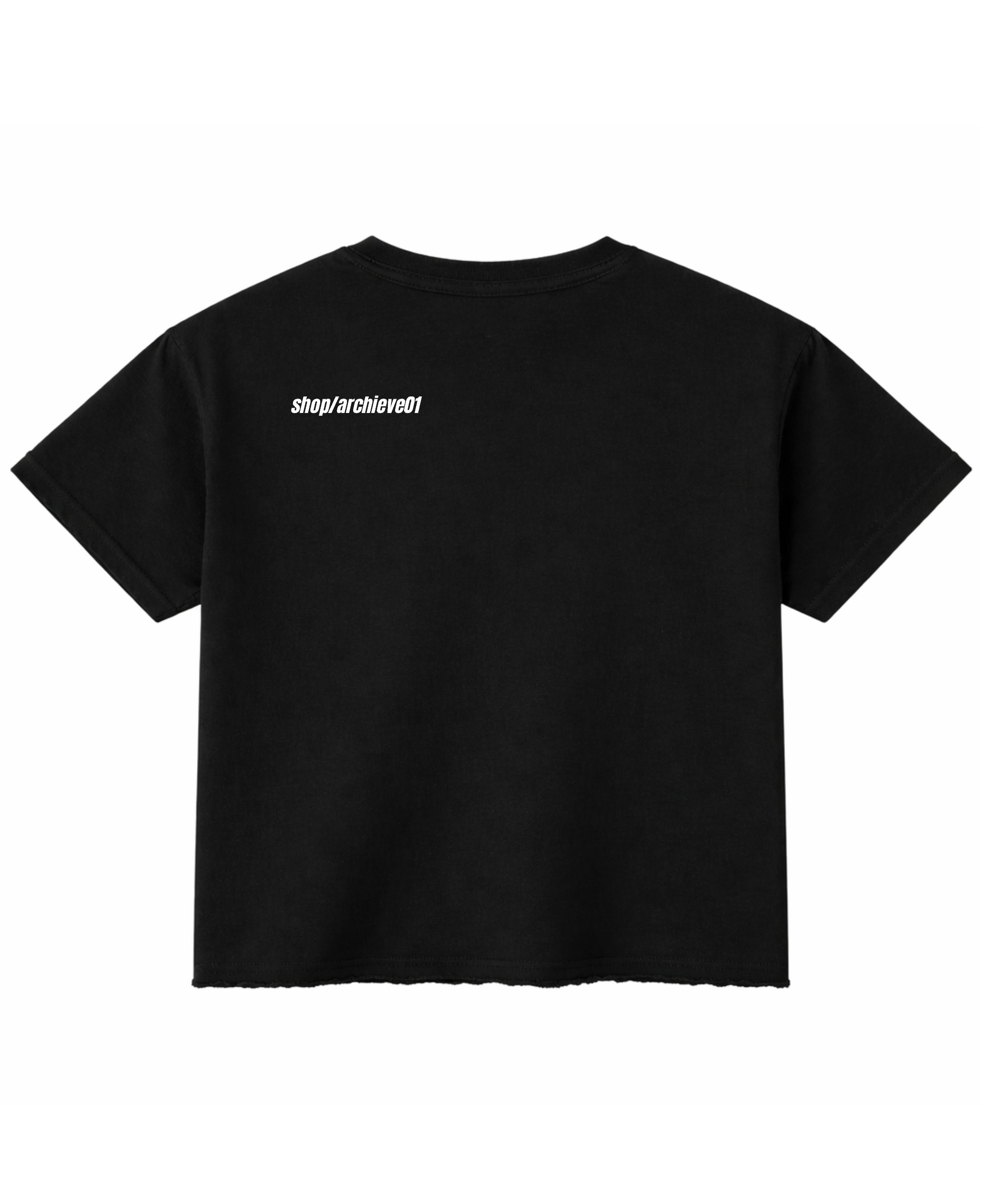 Black Boxy Fit T-shirt Back Design
