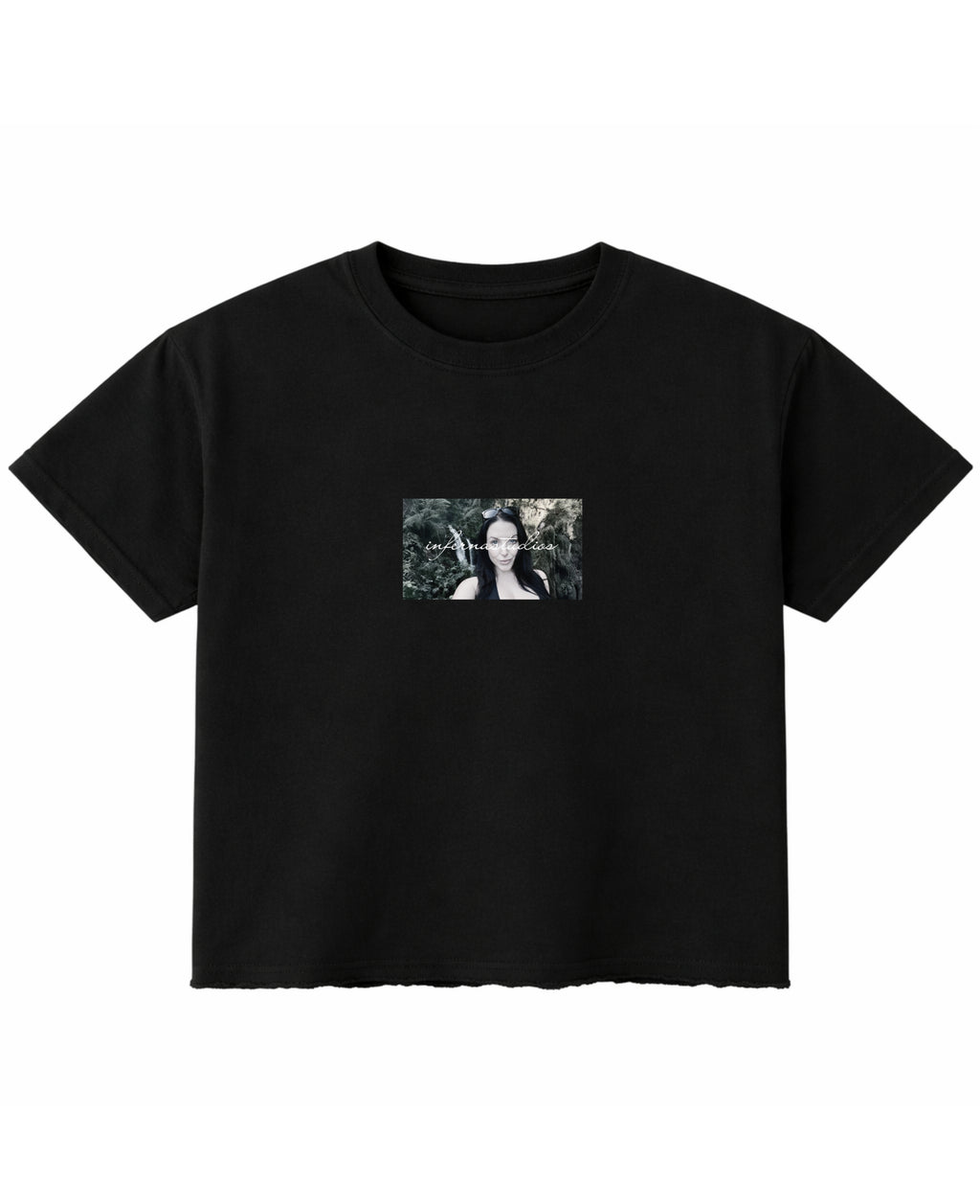 Black Boxy Fit T-shirt Front Design
