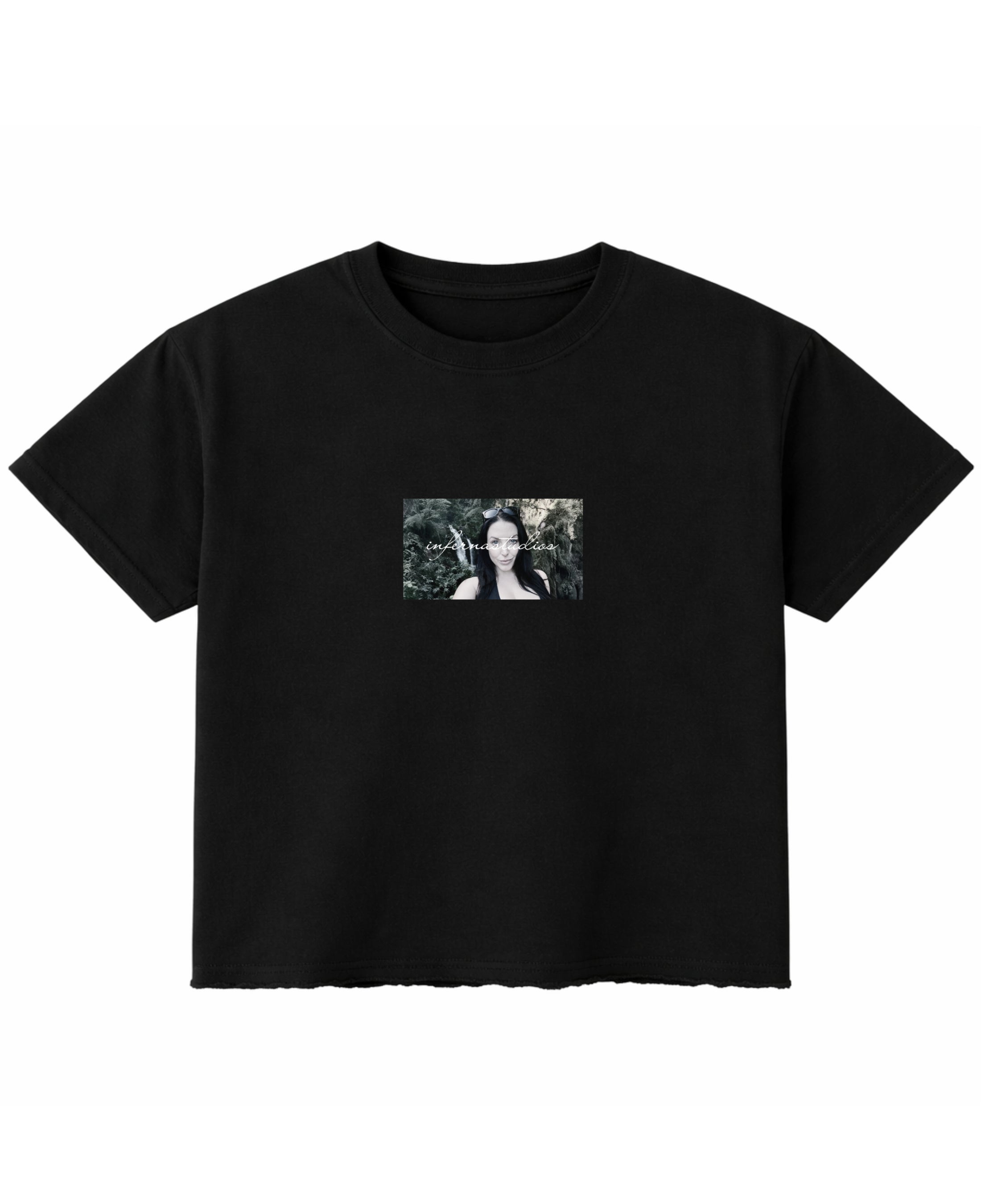 Black Boxy Fit T-shirt Front Design