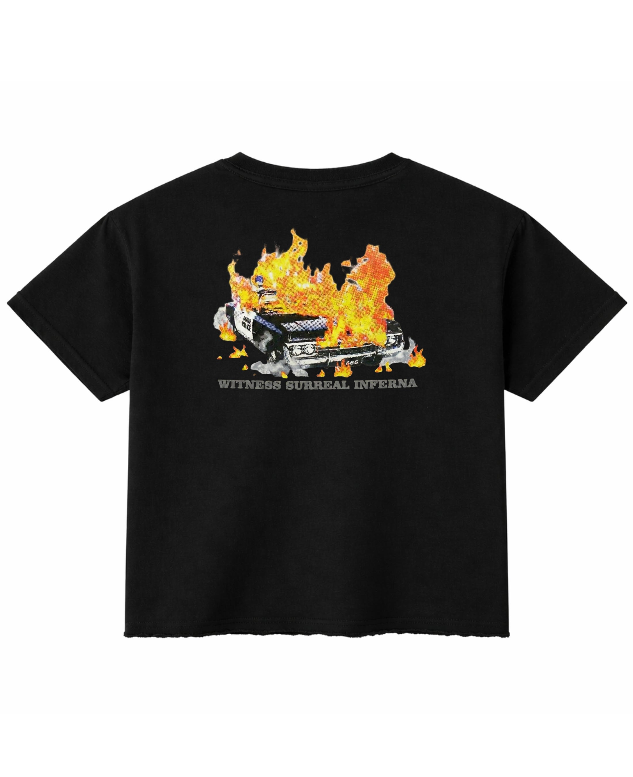 Black Boxy Fit T-shirt Back Design