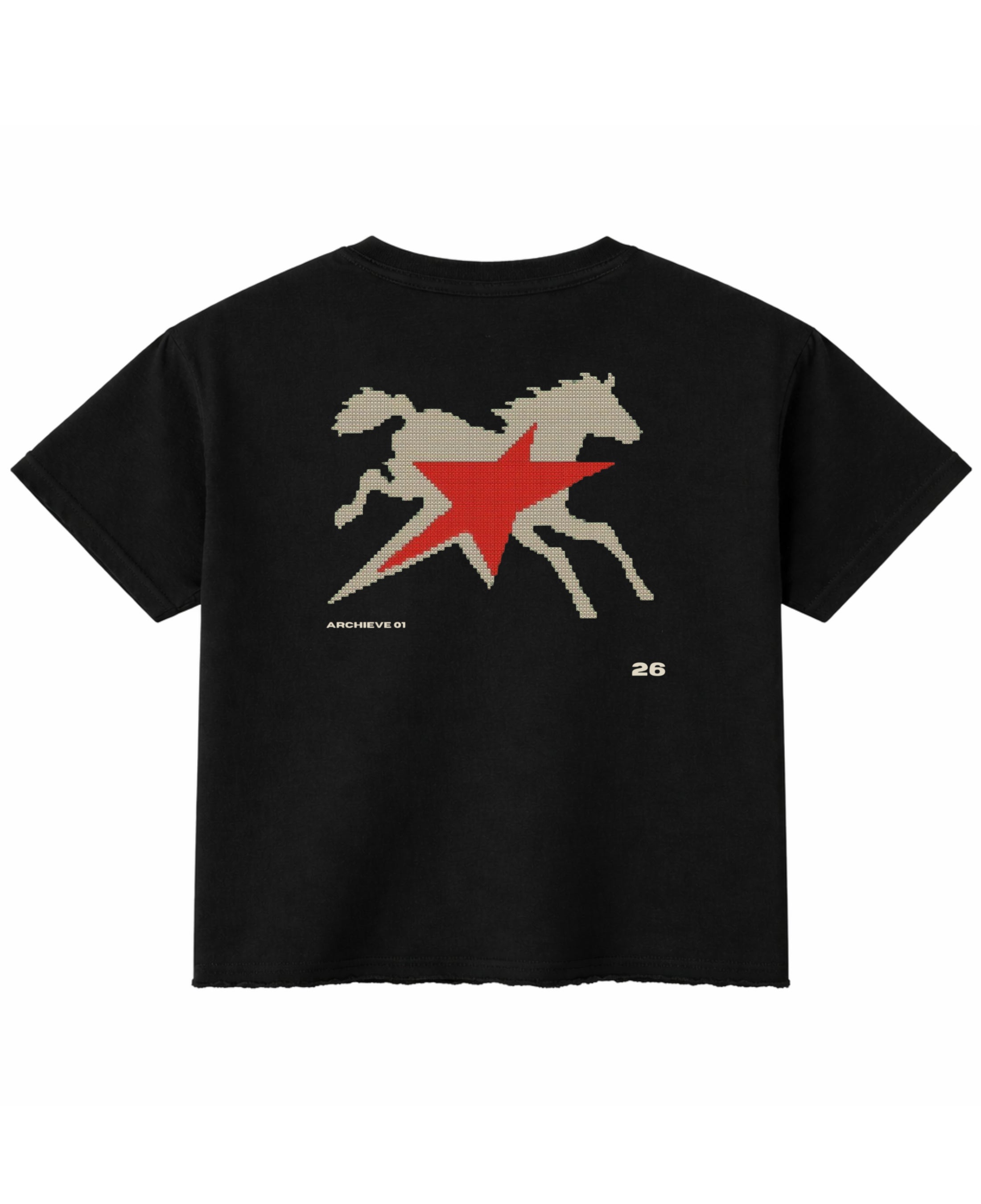 Black Boxy Fit T-shirt Back Design