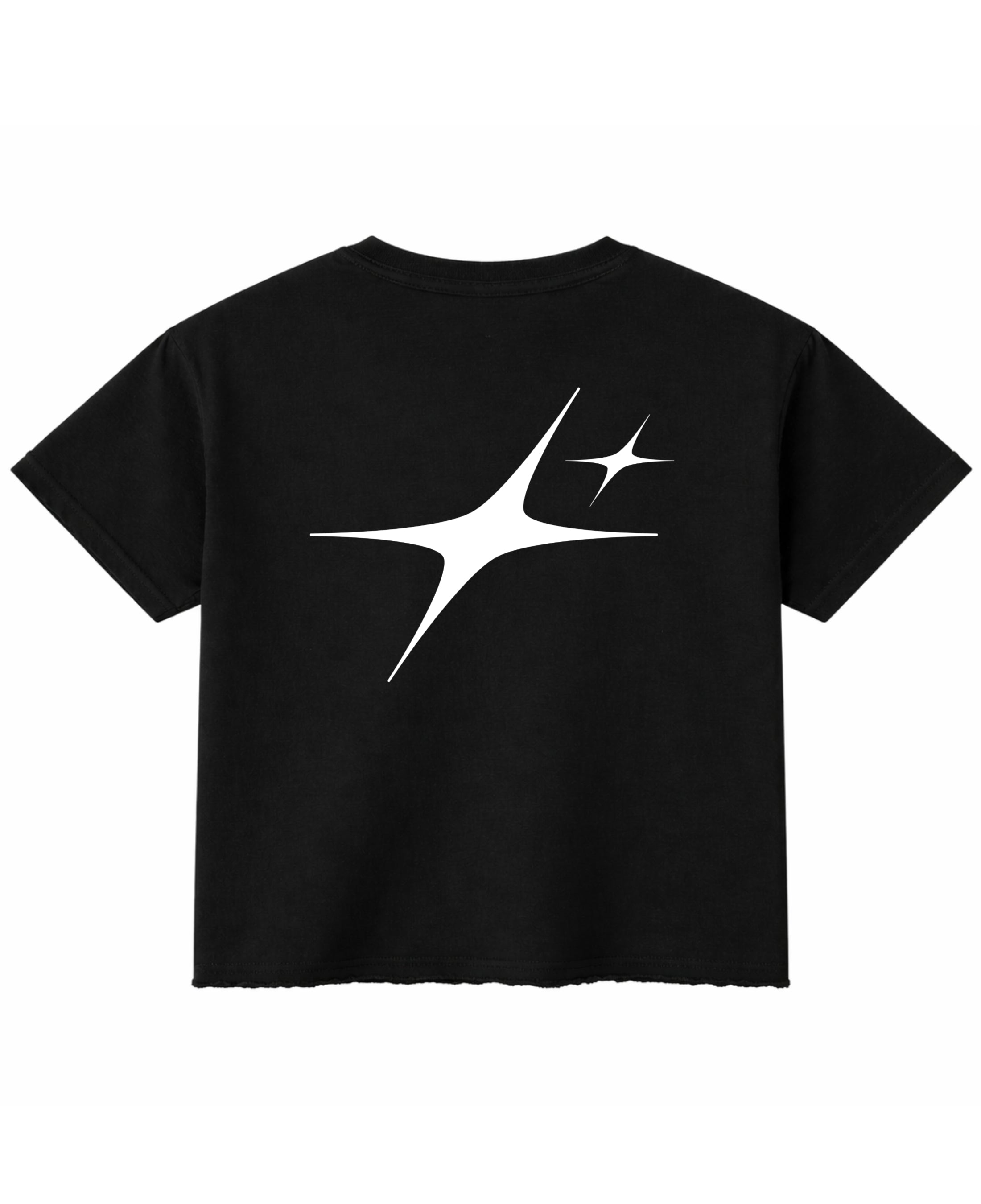 Black Boxy Fit T-shirt Back Design